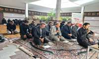 مراسم سوگواری سید الشهدا (ع)در شبکه بهداشت ودرمان شهرستان برگزارشد